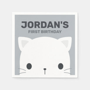Servilleta De Papel Cuidada toallas para el cumpleaños del gato