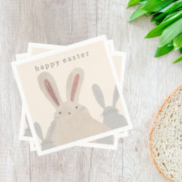 Servilleta De Papel Cuidada y simple acuarela Bunny Napkins Easter