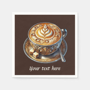 Servilleta De Papel Cuidado añadir tu café de texto