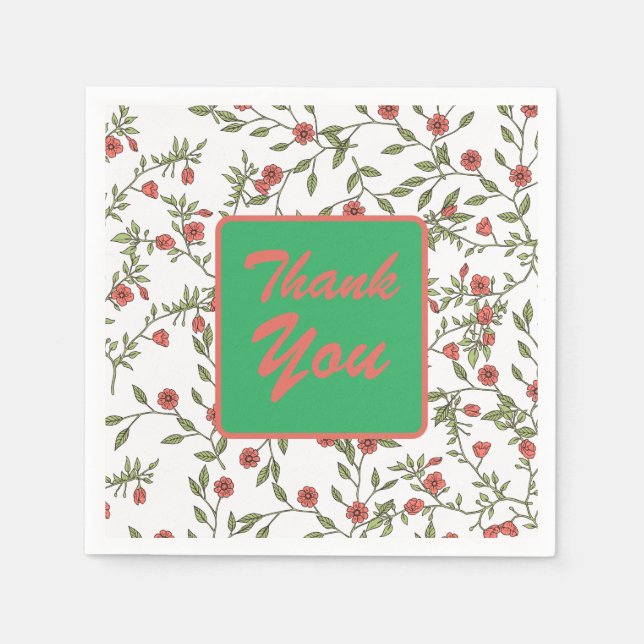 Servilleta De Papel Cuidado y elegante (Anverso)