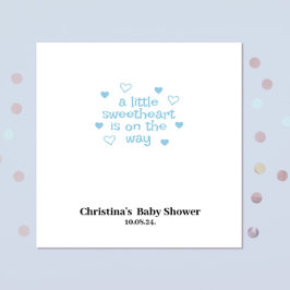 Servilleta De Papel Cuidados Blue Boy Baby Shower Napkins