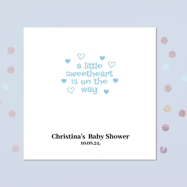Servilleta De Papel Cuidados Blue Boy Baby Shower Napkins (Subido por el creador)