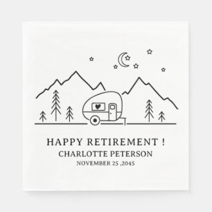 Servilleta De Papel Cuidados Camping Tema Retirement Fiesta Napkins