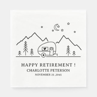 Servilleta De Papel Cuidados Camping Tema Retirement Fiesta Napkins