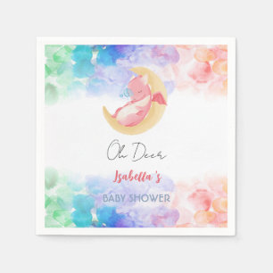 Servilleta De Papel Cuidados dragones dinosaurios arco iris Ducha de b