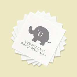 Servilleta De Papel Cuidados elefantes Baby Shower Paper Napkins