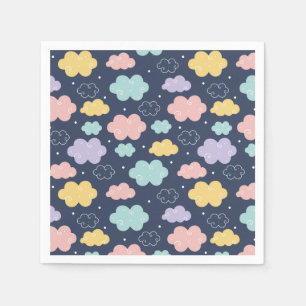 Servilleta De Papel Cuidados Kawaii Cloud Pattern Paper Napkins