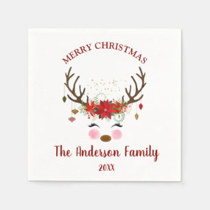 Servilleta De Papel Cuidados Navidades de renos