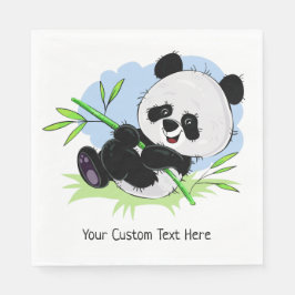 Servilleta De Papel Cuidados panda personalizados de papel de texto