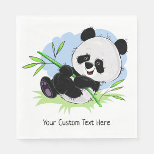 Servilleta De Papel Cuidados panda personalizados de papel de texto