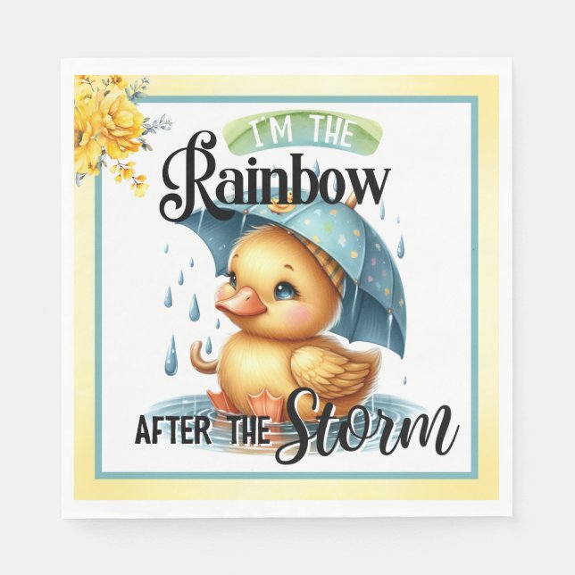 Servilleta De Papel Cuidados pañuelos de Baby Shower para el pato de g (Anverso)