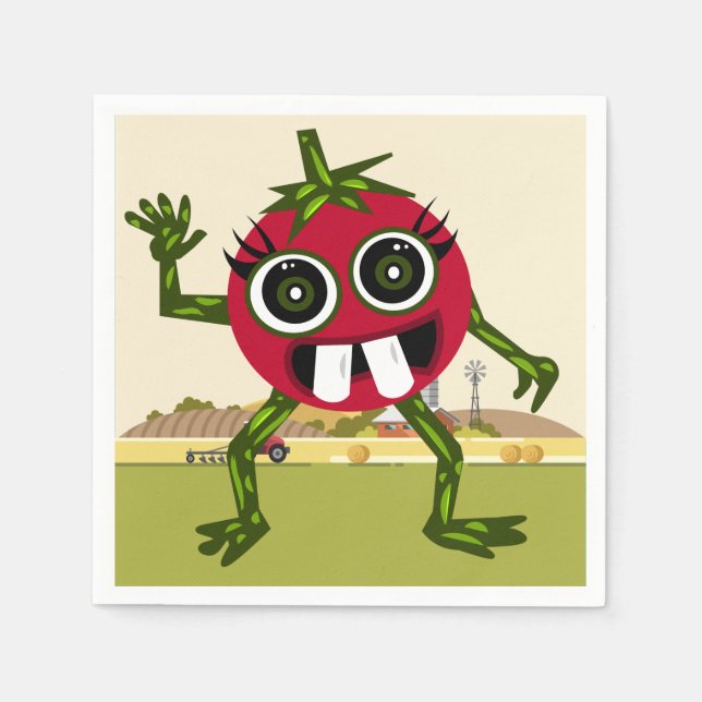 Servilleta De Papel Cuidados tomates (Anverso)