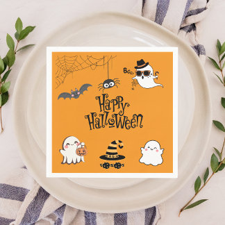 Servilleta De Papel Cuidados y espeluznantes Napkins Party Halloween