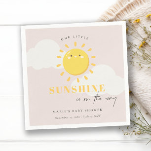 Servilleta De Papel Cuidar nuestro pequeño Chica Rubor Sunshine Baby S