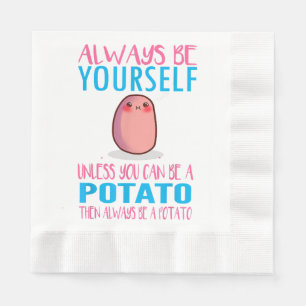 Servilleta De Papel Cuídate siempre, a menos que una papa Kawaii Pot
