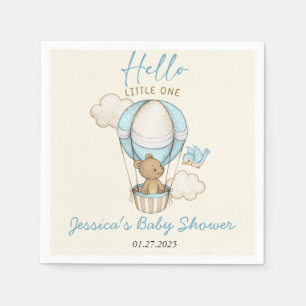 Servilleta De Papel Cuido oso Hola Pequeño Un Baby Shower