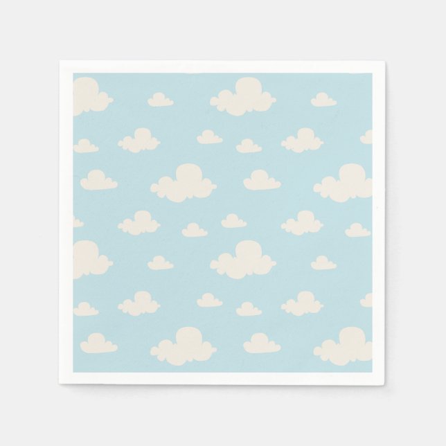 Servilleta De Papel Cuido oso Hola Pequeño Un Baby Shower (Anverso)