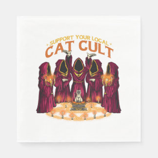 Servilleta De Papel culto al gato