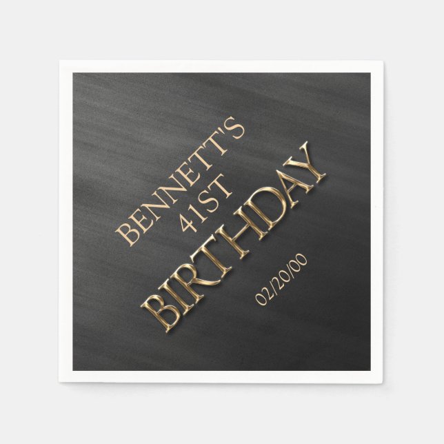 Servilleta De Papel Cumpleaños (Anverso)