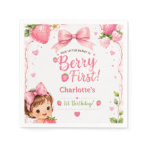 Cumpleaños 1º de Berry Primera Fresa Niña