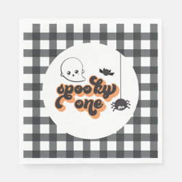 Servilleta De Papel Cumpleaños 1 de Halloween del Espeluznante