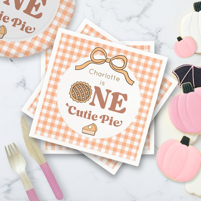 Servilleta De Papel Cumpleaños 1 de One Cutie Pie (Subido por el creador)