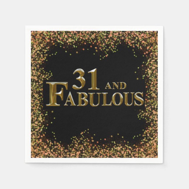Servilleta De Papel Cumpleaños 31 (Anverso)