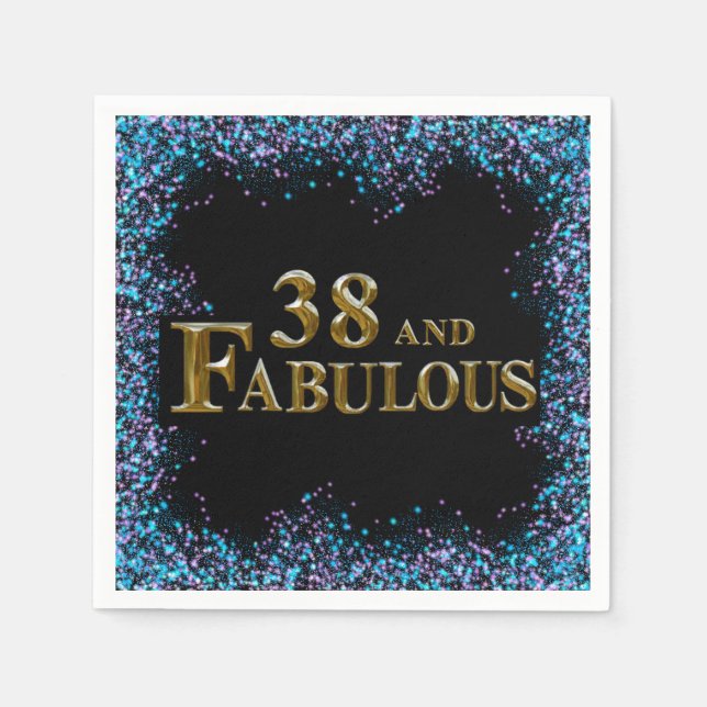 Servilleta De Papel Cumpleaños 38  (Anverso)