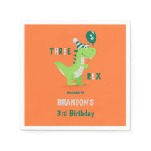 Cumpleaños 3 del Dinosaurio Tres Rex
