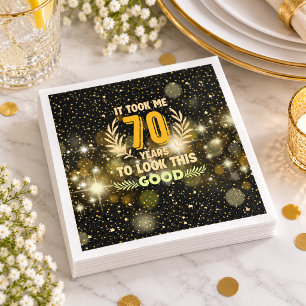Servilleta De Papel Cumpleaños 70 me tomó 70 años para verme así de bi