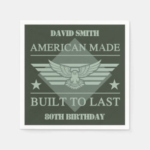 Servilleta De Papel Cumpleaños 80 de American Made