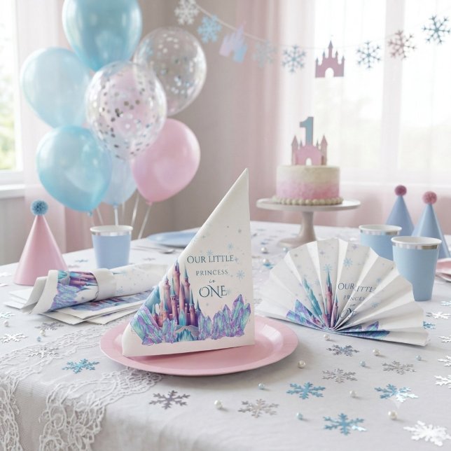 Servilleta De Papel Cumpleaños animado Frozen Castillo Cumpleaños prim (Subido por el creador)