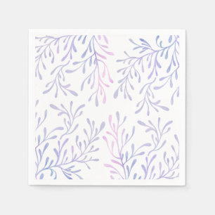 Servilleta De Papel Cumpleaños Bajo el Mar Tema de Niña Sirena Océano