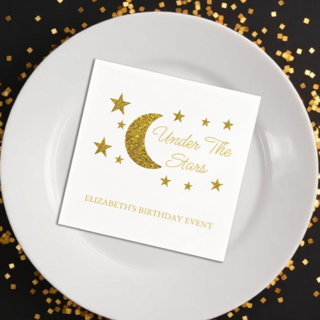 Servilleta De Papel Cumpleaños bajo las estrellas (Subido por el creador)