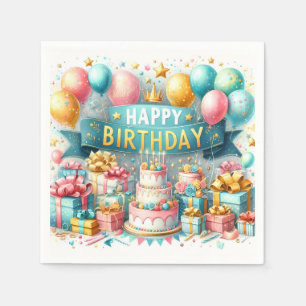 Servilleta De Papel Cumpleaños Bash Bliss