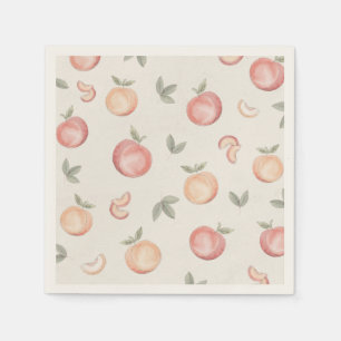 Servilleta De Papel cumpleaños boho peach o ducha de bebé