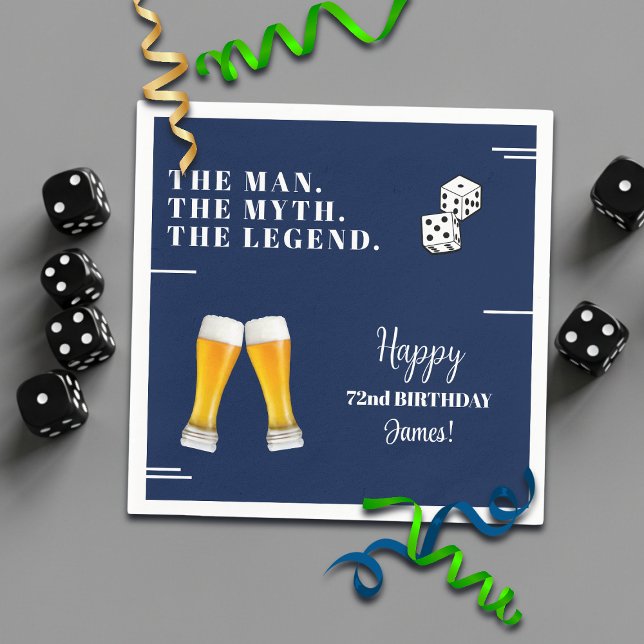 Servilleta De Papel Cumpleaños Chic Rolling Dices 72 (Subido por el creador)
