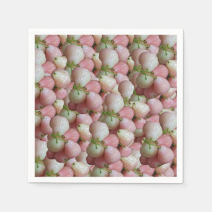 Servilleta De Papel Cumpleaños con patrón de fruta Jamun rosa