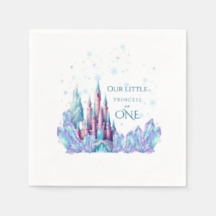 Servilleta De Papel Cumpleaños congelado del castillo de dibujos anima
