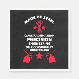 Servilleta De Papel Cumpleaños cuadriagenario