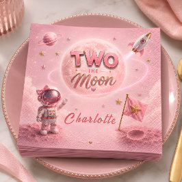 Servilleta De Papel Cumpleaños de 2 años niña espacio