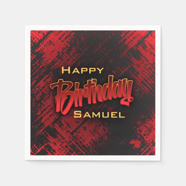 Servilleta De Papel Cumpleaños de adolescente (Anverso)