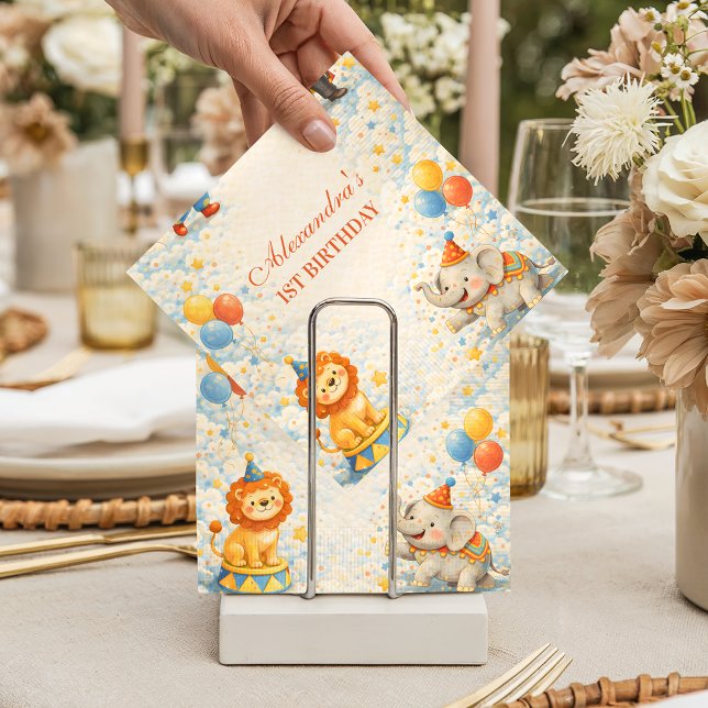 Servilleta De Papel Cumpleaños de amigos del circo de cuento (Subido por el creador)