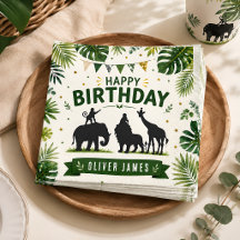 Cumpleaños de Animales de la Jungla Safari