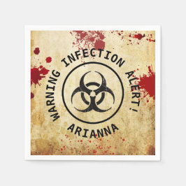 Servilleta De Papel Cumpleaños de Apocalipsis Zombi | Biohazard de Hal