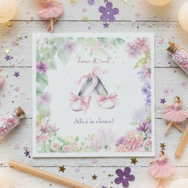 Servilleta De Papel cumpleaños de bailarina y bailarina giratoria (Subido por el creador)