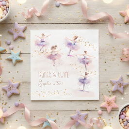 Servilleta De Papel Cumpleaños de bailarinas y bailarinas giratorias