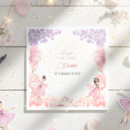 Servilleta De Papel Cumpleaños de bailarinas y bailarinas giratorias