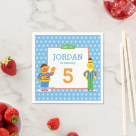Servilleta De Papel Cumpleaños de Bert y Ernie