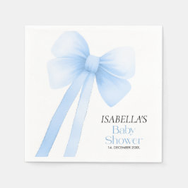 Servilleta De Papel Cumpleaños de Blue Bow
